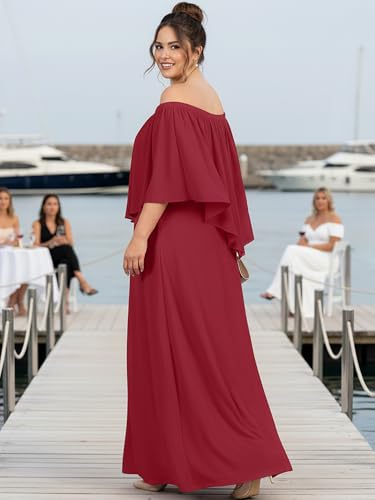Image of KOH KOH Womens Strapless Off Shoulder Flattering Cocktail Maxi Dress Gown