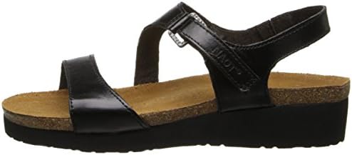 NAOT Women's Pamela Wedge Sandal, Black Madras, 39 EU/7.5-8 M US | Image 6