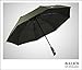 Balios® Prestige Travel Umbrella, Real Wood Handle, Auto Open & Close, Vented Windproof Double Canopy, Designed in UK (Olive Green with Real Wood Handle)