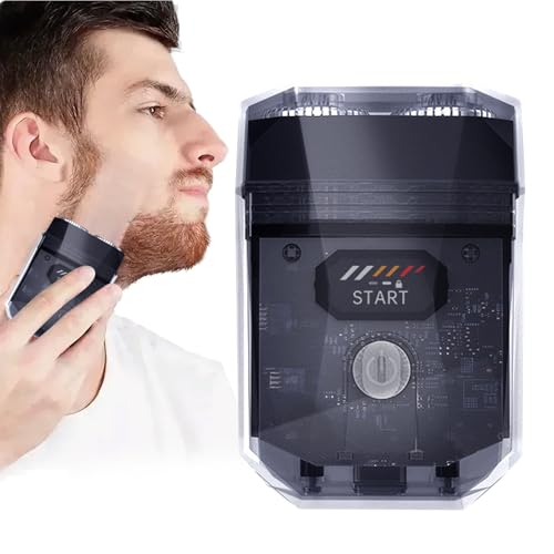 Rasoir électrique barbe double tête machine à raser rechargeable homme