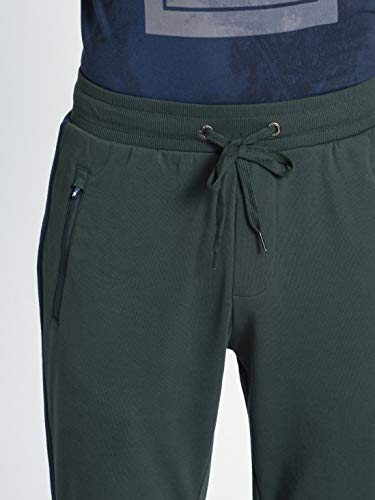 Image of Jockey AM71 Men Super Combed Cotton Rich Slim Fit Jogger with Zipper Pockets