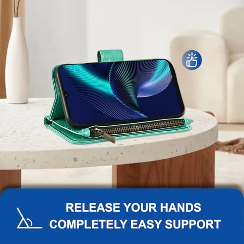 Étui BLU View Speed 5G Asuwish avec protège-écran et fermeture éclair - 4