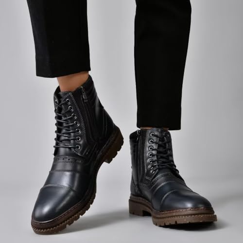 Image of Men's Chukka Boots Genuine Leather Ankle Boot for Men Classic Casual Oxford Style Footwear