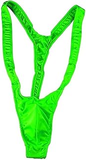 Lexziuo 1 PCS Men's Mankini Swimsuit Thong Borat Style V Sling Stretch Sexy Underwear Suspender Bodysuit Strap Thongs Body...
