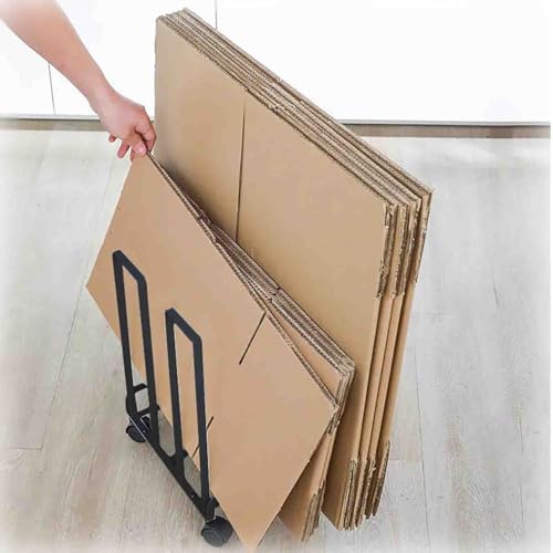 Chariot de stockage en carton lourd avec roues pour rack en acier