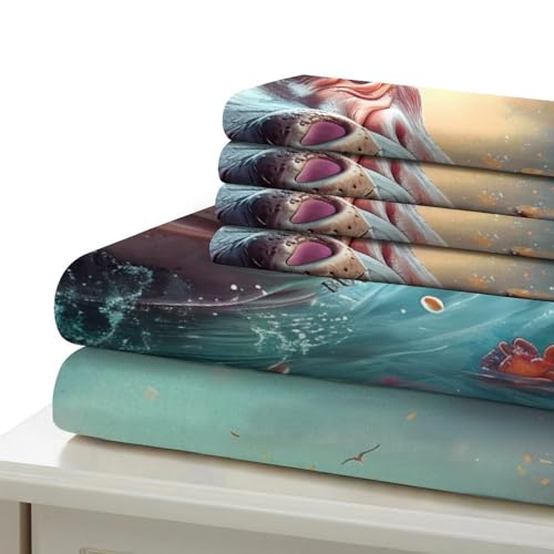 Housse de couette Vache des Highlands parure de lit 200x200 imprimé 3D microfibre résistant
