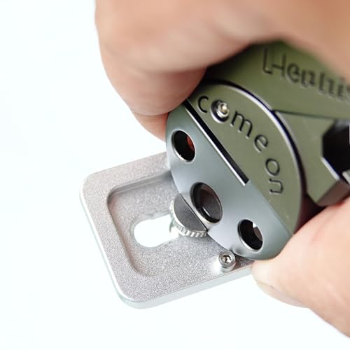 Image of Hephis Skull Heavy Duty Key Chain,Car Emergency Escape Tool, Seat belt Cutter,Bottle Opener,Carabiner Car Key Chains