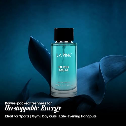 Image of La Pink Bliss Aqua EDP Perfume for Woman & Man | Citrus, Aromatic, Woody & Amber Notes | Long Lasting Unisex Luxury Fragrance for Men & Women | 100ml