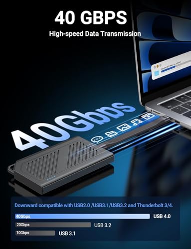 MUTOKEJI Câble USB C PD 240 W de 101,6 cm, câble USB C 4.0, transfert de données 40 Gbit/s, affichage vidéo 8K 60 Hz, Thunderbolt 3/4 pour tous les appareils de type C – vue 5