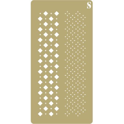 Renkalik RenkalikSTE0001443 Deco - Plantilla de scrapbooking (10 x 20 cm, textura 038), multicolor