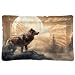 Kigai Wolf Dog Bed Machine Washable Pet Bed Mattress Comfortable Soft Pet Bed Mat Non-Slip Bottom Couch for Small Medium Dogs,24x18 Inch