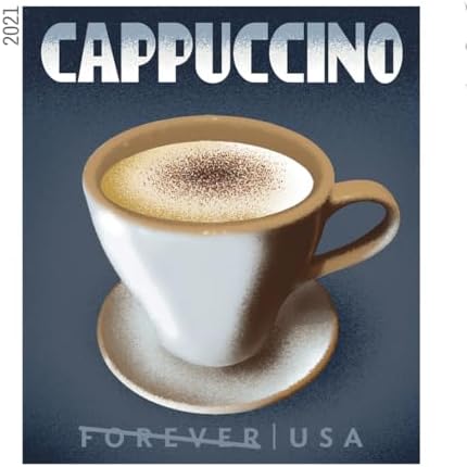Espresso Drinks First Class Forever Postage Stamps 2 Books of 20 Coffee Caffe Latte Cappuccino Birthday Anniversary Wedding Celebrate (40 Stamps)