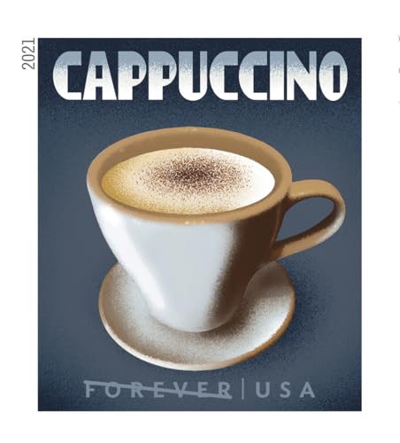 Espresso Drinks First Class Forever Postage Stamps 2 Books of 20 Coffee Caffe Latte Cappuccino Birthday Anniversary Wedding Celebrate (40 Stamps)