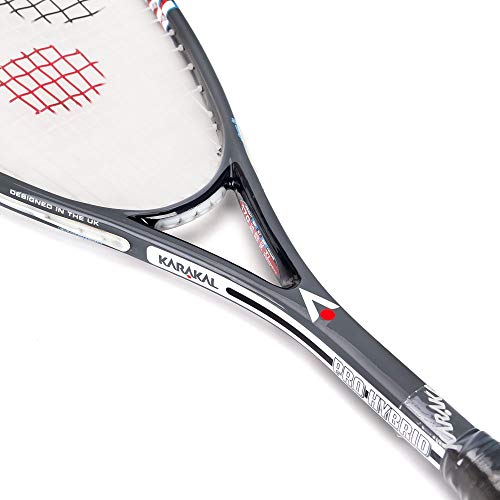 Karakal Raquete de abóbora profissional unissex, preta, Preto, One Size, Titanium Hybrid Pro