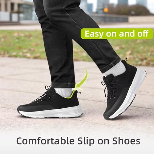 Men's Orthopedic Fashion Sneakers with Arch Support: Comfortable Plantar Fasciitis Walking Shoes, Orthotic High Arch Flat Feet Pain Relief Casual Work Tennis Athletic Sports Sneakers2