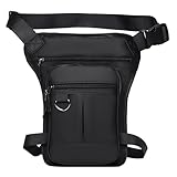 Ferizzia Marsupio da Gamba, Marsupio da Gamba per Uomo Donna, Gambas per Moto, Uomo e Donna Multifunzionale Borsa da Gambas, con Tasche Multiple, Cintura Regolabile, per Corsa Ciclismo, Campeggio