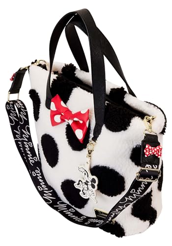 Bolso tote clásico Minnie Mouse con estampado de puntos y forro Sherpa miniatura 5