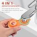 2 Pcs Faucet Aerator Removal Wrench and 1Meter Sealing Tape, Faucet Bubbler Wrench Kit, Installing Faucet Removal Repair Spanner Tool for Kitchen Sink Bathroom Aerator