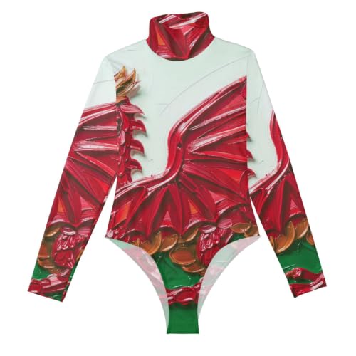 Body de mujer GuoChe con cuello alto falso para silueta estilizada