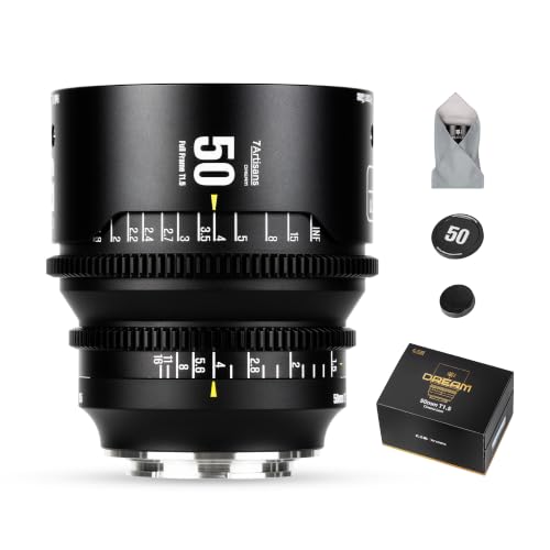 Image of 7artisans 50mm T1.5 Dream Series Manual Focus Full-Frame Large Aperture Prime Cine Lens Compatible for Nikon Z5 Z6 Z7 Z9 Z50 Z6II Z7II ZFC, Black