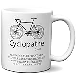 L'Esprit Des Anges Tasse-Mug Cycliste Humour Cyclopathe Maniaque du...