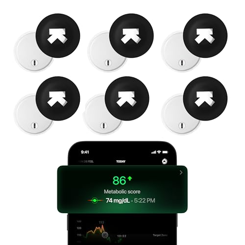 Image of Ultrahuman M1 | CGM Glucose Monitor Device | Smart Glucose Monitoring via App | Continuous Glucose Monitoring | Real Time Blood Sugar Monitoring Device | No Finger Pricks, 14 Day Wearable (6 Sensors)