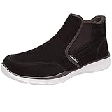 Warmfutterinnenausstattung CAMEL CROWN Herren Sipper Winterschuhe Winterstiefel Slip On Stiefeletten Leicht Walkingschuhe mit Warm Gefüttert