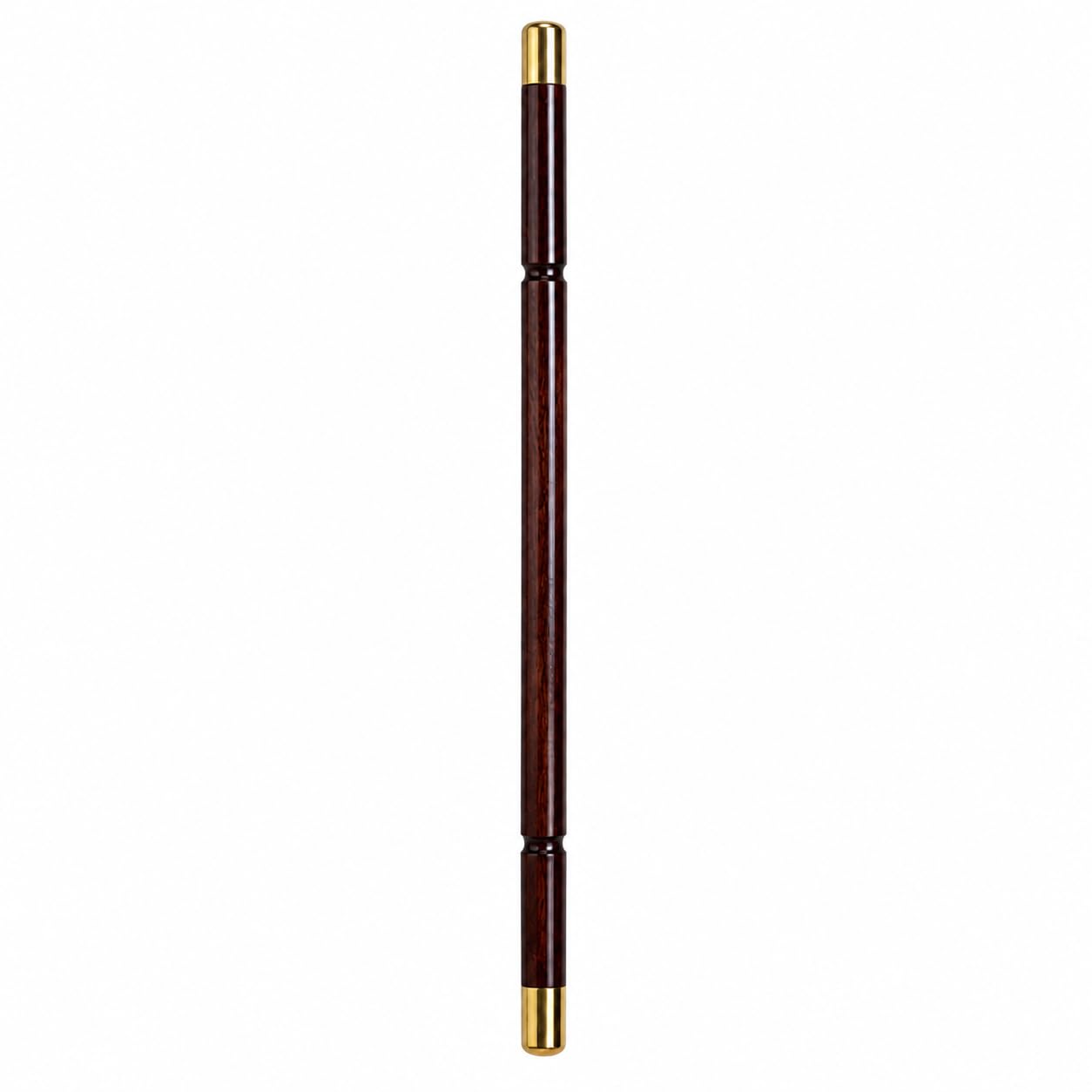 Sheesham Wooden Walking Stick, 26 Inch, Indian Rosewood, Brass Cap Ends, 5-Axis Machine Crafted, Polished Finish-image-40