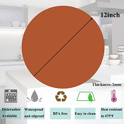 Multi-Purpose Silicone Original Microwave Mat | Bpa Free, Food Grade Safe, Heat Resistant To 475°F, Dishwasher Safe - Splatter Guard, Hot Pad, Pot Holder, Minimize Mess,12 Inch (Light Brown) #TOP3