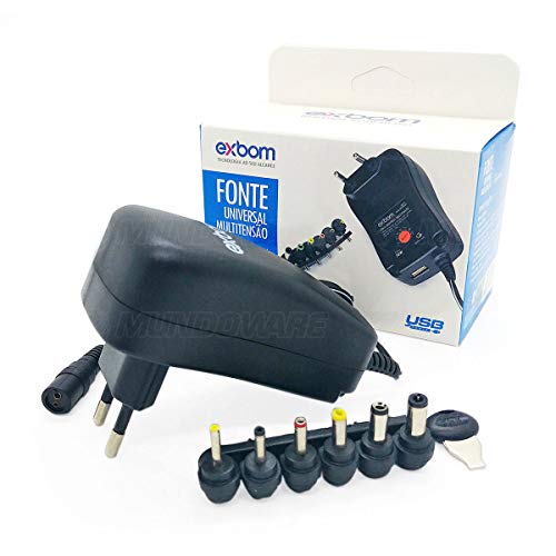 Fonte Universal Multitensão de 3 a 12V 30w de potencia