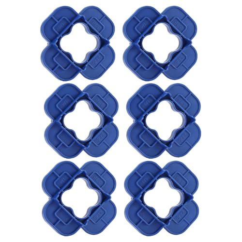 Juego de 6 herramientas espaciadoras para terrazas, con varios tamaños para distancias precisas de tablas, herramienta de corte precisa para césped, garaje, jardín, patio, sótano, parque