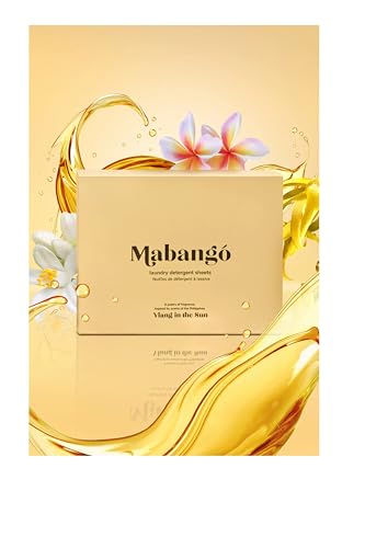 House of Mabangó | Eco-friendly Laundry Detergent Sheets | 50 sheets=100 washes | Ylang in the Sun Scent | Hypoallergenic