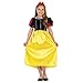 Fun Shack Vestito Biancaneve Bambina, Costume Carnevale Bambine Taglia S