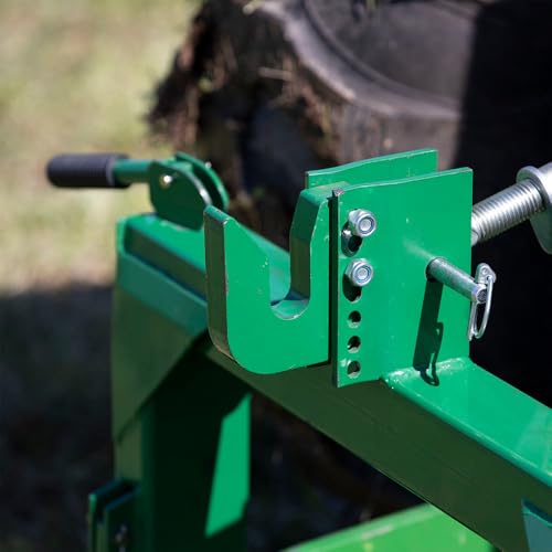Titan Attachments Green 3 Point Quick Hitch Adaptor to Category 1 Tractors, 3000 LB Lifting Capacity, 27.5" Between Lower Arms, 14.5" - 17.5" Level Adjustment