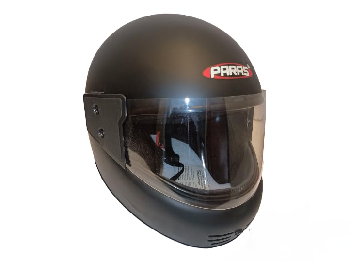 Image of Paras ISI Certified Full Face Helmet for Men and Women with ( Clear Visor Mechanism Size - 580 mm ) Medium