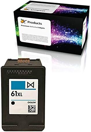 Cartucho de tinta de repuesto para HP 61XL negro para impresoras Deskjet 1010 3050 2540 2050 Envy 4500 5530 Officejet 2620 (1 negro)