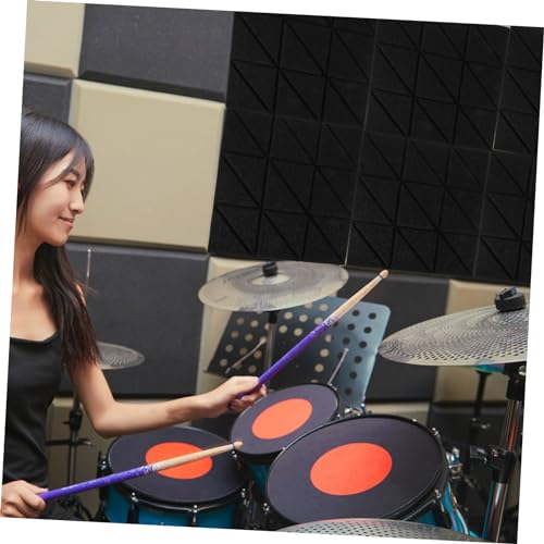 Abaodam 4pcs Panel Acústico Autoadhesivo para Aislamiento de Sonido Cuadrado Paneles de Atenuación de Ruido para Estudios de Grabación Hogar Oficinas y Espacios de Ensayo miniatura 3
