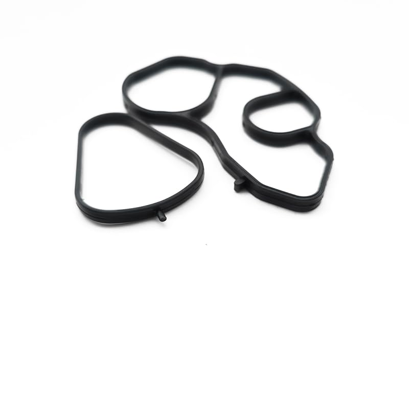 Image of AMCC Engine Oil Filter Cooler Gasket 3 Kit Replace：11427622446 | Compatible with MIni Cooper 2007-2015, Countryman 2011-2016, Cooper Paceman 2013-2016 Replace：11428643747 11428643758