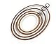 4URNEED 4 Stück Stickrahmen 10CM/15CM/19CM/25CM Stickerei Kit Anfänger Kreuzstich Set Kreuzstich Tool Embroidery Hoop Klein zu Groß Aufhängbar Oval