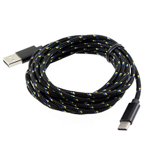 10ft Long USB Cable Type-C Charger Cord Power Wire USB-C Compatible with Motorola Moto G Play (2021) - Moto G Power (2020) - Moto G Power (2021) - Moto G Power (2022) - Moto G Pure