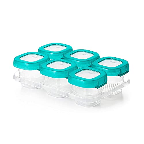 Oxo Tot Baby Blocks Food Storage Containers, Teal, 2 Ounce - Set Of 2 #TOP1
