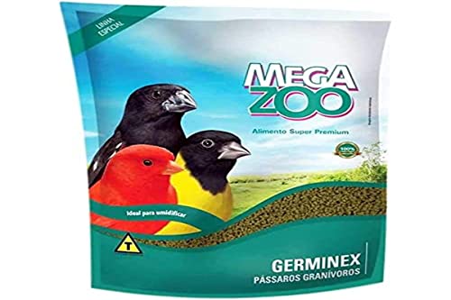 Ração Megazoo Pássaros Granívoros Germinex – 350 g