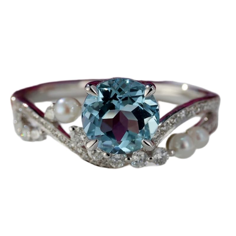 Bague aigue-marine naturelle pour sublimer vos tenues de soirée