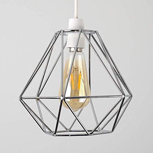 Lustre en métal chromé haut de gamme | Éclairage intérieur design et robuste - 6