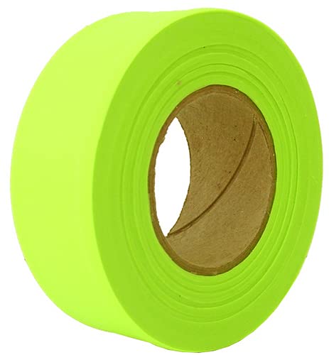 PS DIRECT PRODUCTS: Flagging Tape - Flo Lime - 1 3/16 inch x 150' Roll