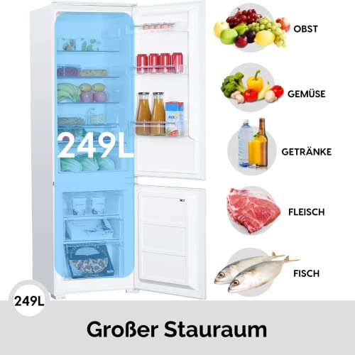 PKM Inbouwkoel-vriescombinatie sleepdeur nis 178cm KG250.4A+EB - Afbeelding 4