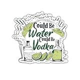 3Pcs Could Be Water Could Be Vodka Sticker Probably Vodka Stickers Might Be Water Might Be Vodka Sticker Not Vodka Gift Might Be Vodka Water Bottle Decal for Laptop Bottle Phone Car Hard Hat 3'x3'