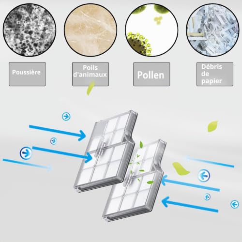 Geoviizon Accessoires pour aspirateur Roborock Saros 10, 1 double brosse principale, 4 brosses latérales, 2 filtres, 4 chiffons, 4 serpillères rondes, 5 sacs à poussière – vue 4