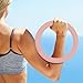 Aosekaa Weight Portable Non Slip Kettlebell, 5lb, Weighted Circle for Yoga Pilate Home Fitness Strength Training, Pink Color