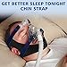 Anti Snoring Chin Strap for Sleeping – Effective Airflow Jaw Strap for Sleep, Comfortable for Snore Stopper & Improve Sleep, Anti Snore Chin Strap for Snoring - Men & Women, Black, M